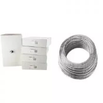 LogiLink cable de instalación, Cat. 6, U/UTP, 305 m, gris claro 4 x 2 AWG 23/1, no apantallado, cable CCA (cobre-aluminio) (CPV0034)