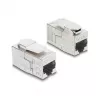 Acoplador Keystone DELOCK conector hembra RJ45 a conector hembra RJ45 — conector de red en línea (modelo 90796)