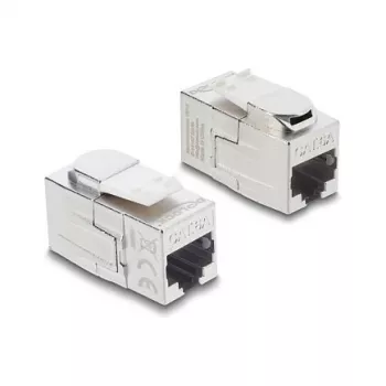 Acoplador Keystone DELOCK conector hembra RJ45 a conector hembra RJ45 — conector de red en línea (modelo 90796)