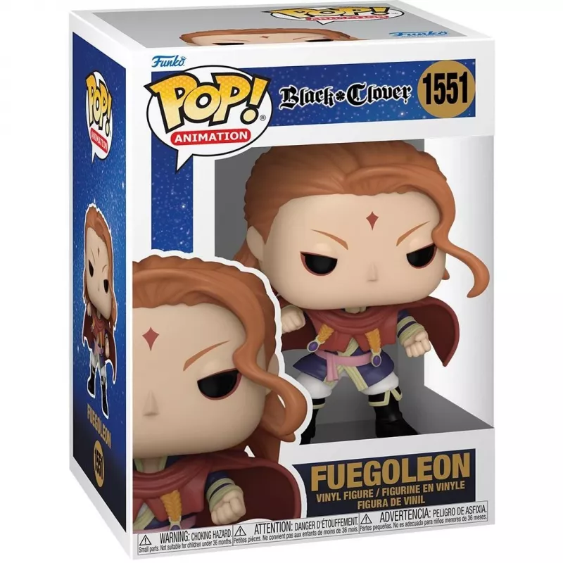 Figura Funko Pop negro Clover Fuegoleon 10 cm (143273)