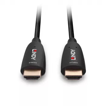 Lindy Cable HDMI híbrido de fibra óptica 8K60 de 10 m, 10 m, HDMI tipo A (estándar), HDMI tipo A (estándar), 48 Gbit/s, Negro