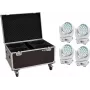 Moving-Head Washlight EUROLITE TMH-X4 4× LED con maleta con ruedas