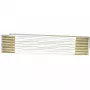 Metro plegable STANLEY 0-35-458, madera, 2 m, 17 mm de ancho, blanco/amarillo