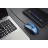 Ratón USB con cable, 4 botones, óptico, simétrico, azul