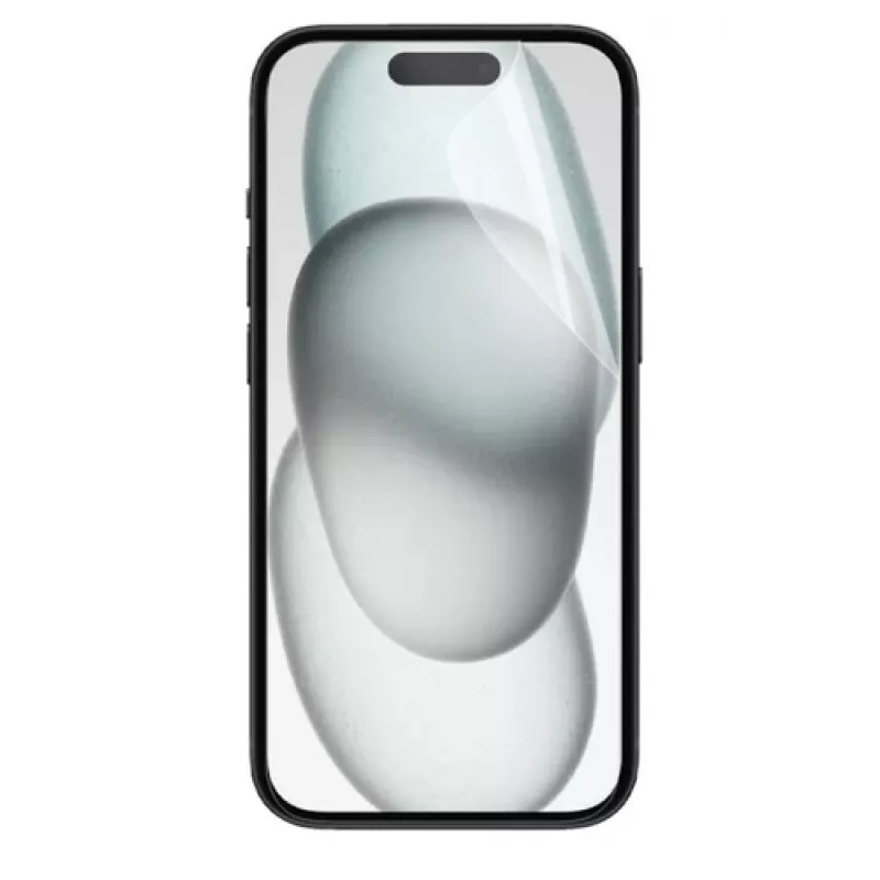 Protector de pantalla transparente Mobilis 036310 para iPhone 15 Pro – resistente a arañazos, resistente a golpes