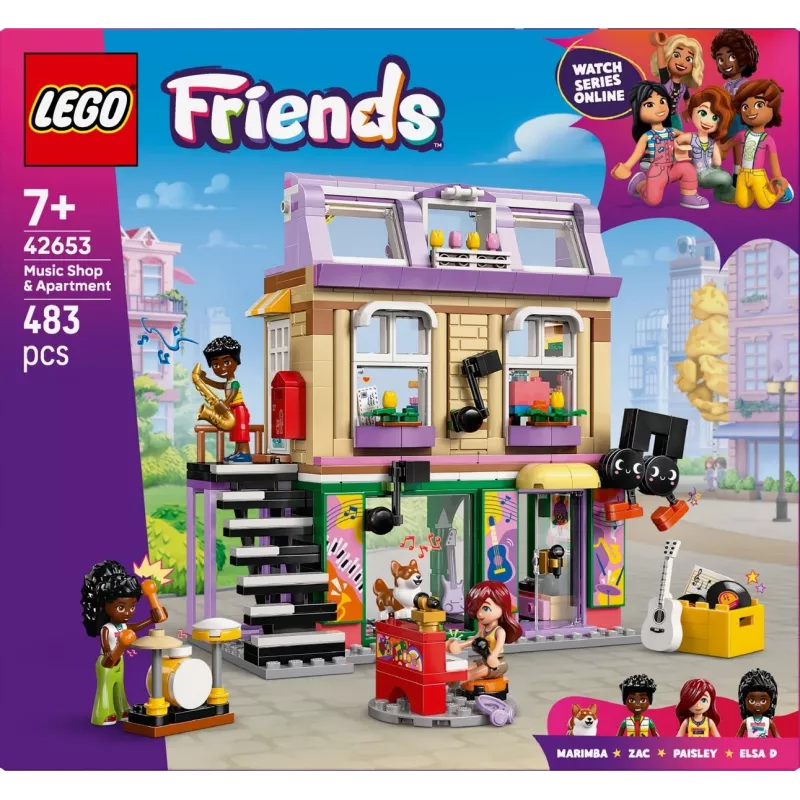LEGO FRIENDS 42653 Tienda de música y piso