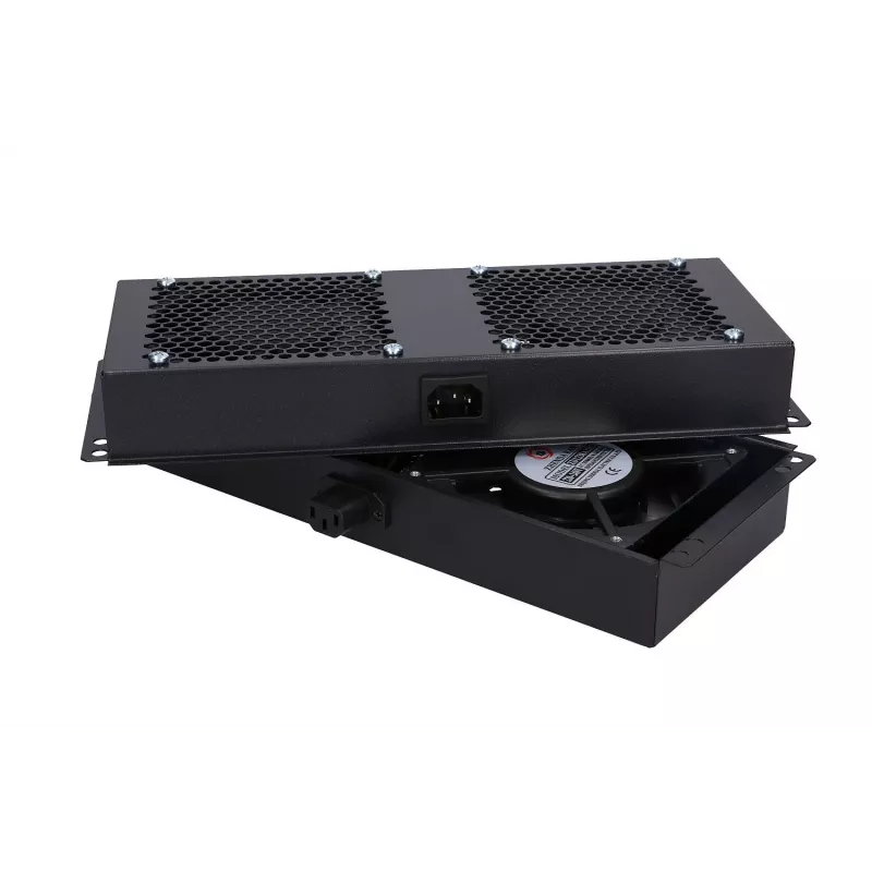 Ventilador de refrigeración Extralink EX.8673 unidad de ventilación de 4 vías para armarios de pie cable de 2 m con enchufe EU