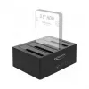 Estación de acoplamiento DeLOCK USB Type-C para 4 x SATA HDD / SSD - bahías de acoplamiento HDD: 4 - 2.5 / 3.5 compartidas (6,4 cm/8,9 cm compartidas)