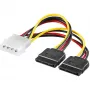 Goobay Adaptador de alimentación SATA 4 pines - 2x15 pines Molex