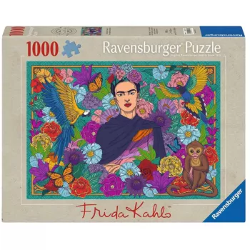 Puzle - El paraíso de Frida Kahlo: loros, monos 1000 piezas