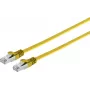 Cable de red ShiverPeaks 75513-SLY CAT7 U/FTP plano RJ45, pares trenzados apantallados, diseño plano