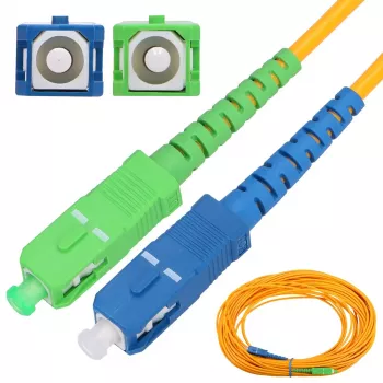 Cable de red Extralink Patchcord SC/APC-SC/UPC Monomodo G652D 1m