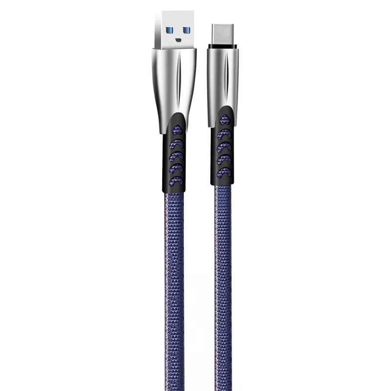 Cable USB Type-C ColorWay (aleación de zinc) 2,4A, 1 m | CW-CBUC012-BL