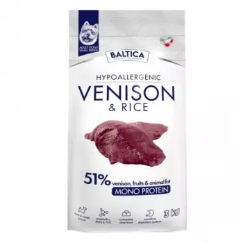 BALTICA Nutraceutic Hypoallergenic Small breeds venado con arroz - pienso seco para perros - 3 kg