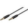 Cable de audio Microconnect AUDLL1.5 1,5 m 3,5 mm conector macho a conector macho negro