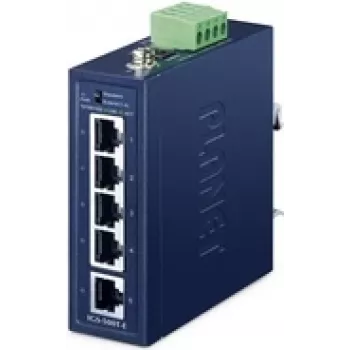 Switch Gigabit Ethernet de 5 puertos no gestionado PLANET IGS-500T-E (10/100/1000), azul