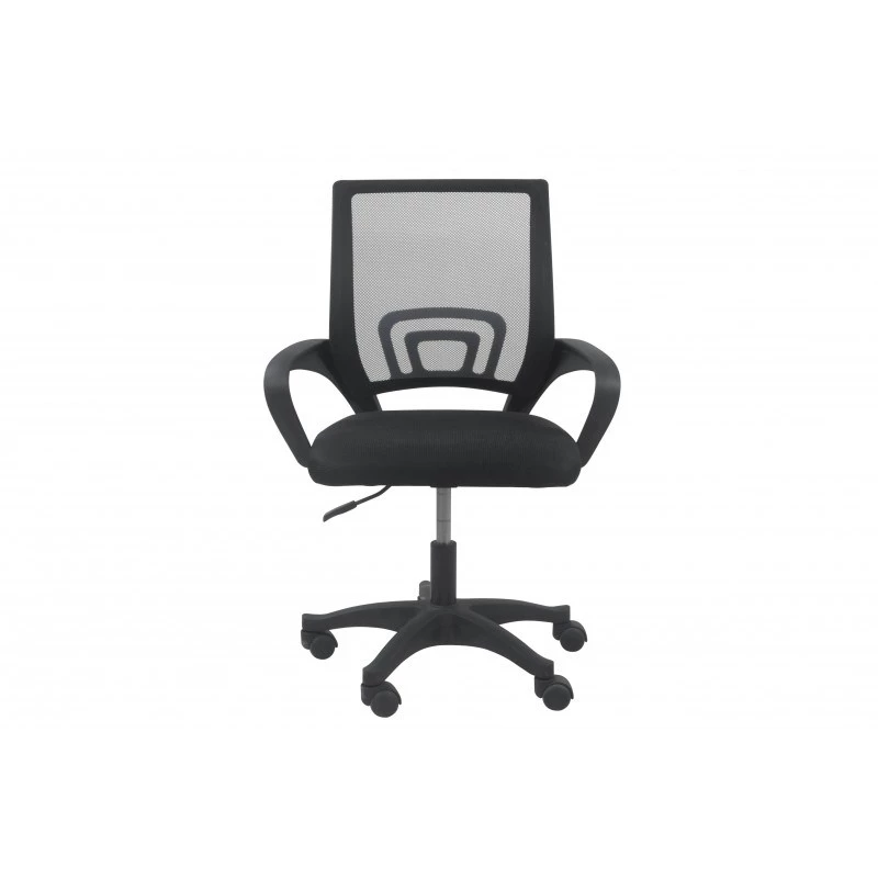 Topeshop FOTEL MORIS CZERŃ Silla de oficina/ordenador Asiento acolchado Respaldo de malla