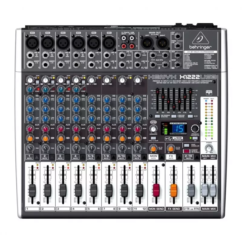 Mesa de mezclas Behringer X1222USB 4 canales