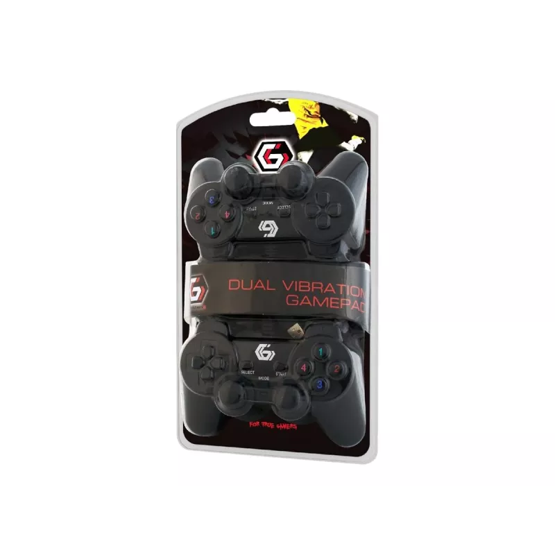 GEMBIRD JPD-UDV2-01 - Mando de juego - 10 botones - con cable (pack de 2) - para PC (JPD-UDV2-01)
