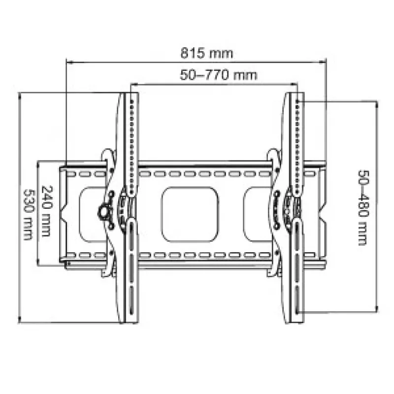 Soporte ART AR-08 (60-100; máx. 100kg) negro