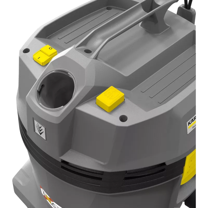 Kärcher Professional NT 22/1 Ap L aspiradora de sólidos y líquidos, 22 l, 1300 W, 25,5 kPa, 71 l/s, negra/gris/amarilla
