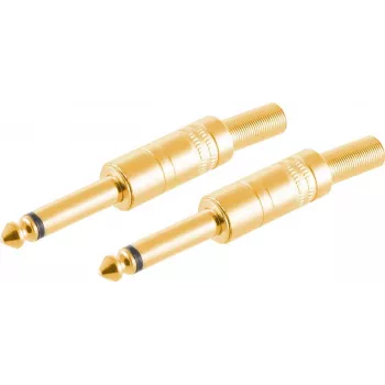 Conector de cable ShiverPeaks BS50600-G2 6,3 mm oro macho 2 uds.