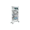 Helit H6813499 - metal - gris - 4 estantes - 750 mm - 390 mm - 1580 mm