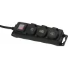 Brennenstuhl 1159950013 - 2 m - Interior/Exterior - Unmanaged - IP44 - Resistente al polvo - Protegido contra la lluvia - Protegido contra salpicaduras - Negro