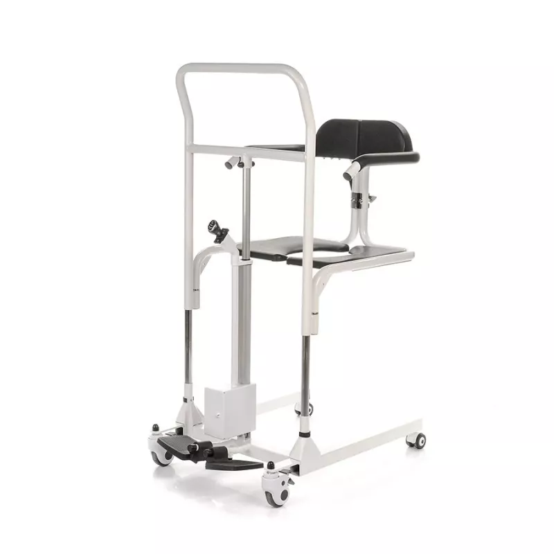 Silla de ruedas sanitaria MDH BMW02 — silla sanitaria ligera plegable para adultos, estructura portátil