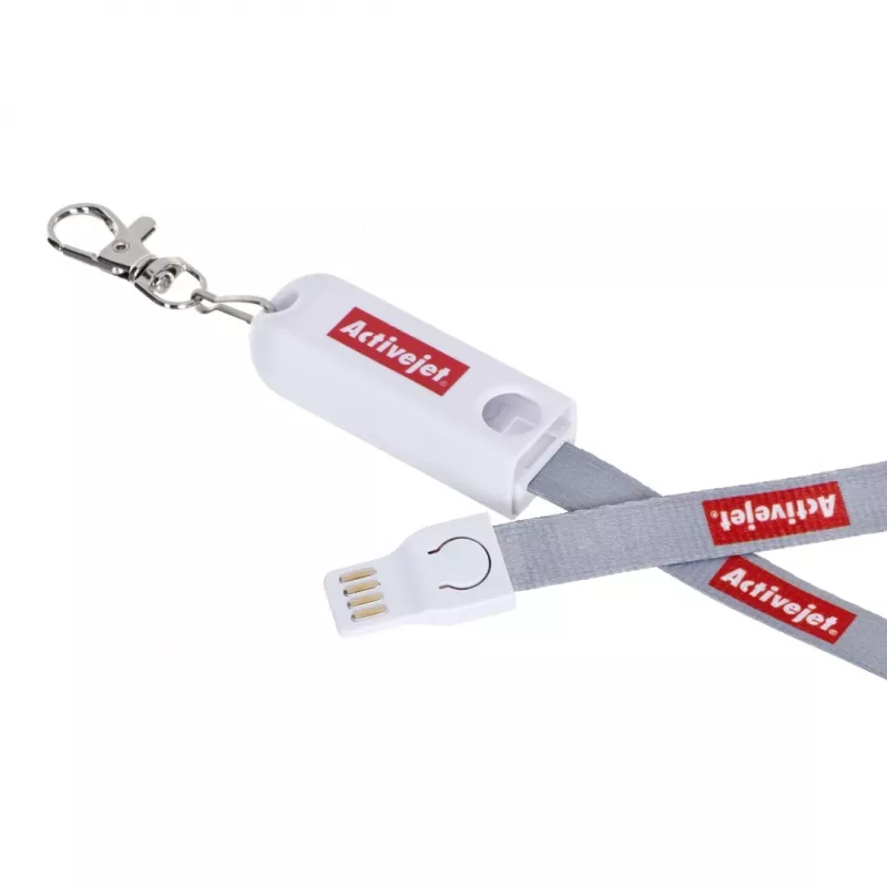 Lanyard Activejet con cargador 3 en 1 para móvil