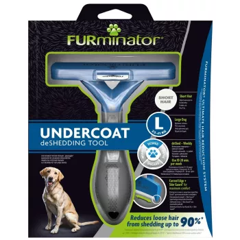 Herramienta deslanadora FURminator L para perros de pelo corto de FURminator — Maxi (26–44 kg), negro, 420 g