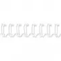 Fellowes - Alambre de encuadernación - 8 mm - 34 anillas - A4 (210 x 297 mm) - 50 hojas - blanco - 100 uds. - para Fellowes WB 500 (53258)