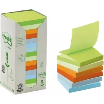 3M Post-it notas cuadradas azul, verde, rosa, lila 100 hojas autoadhesivas