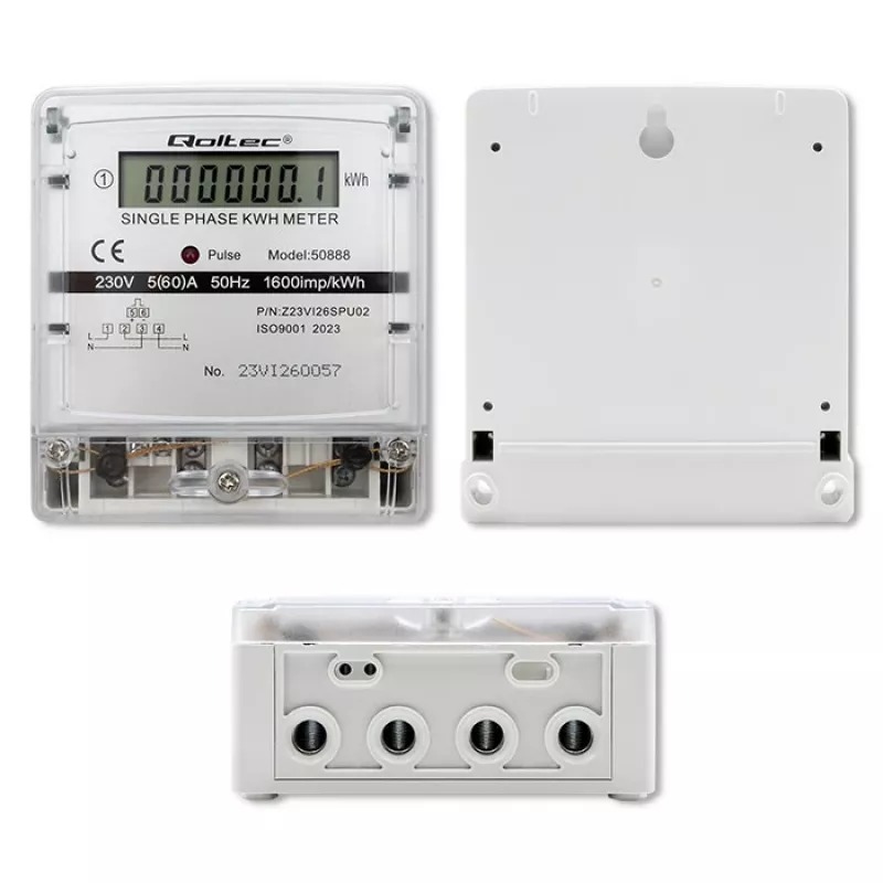 Contador electrónico monofásico de consumo eléctrico 230V LDC