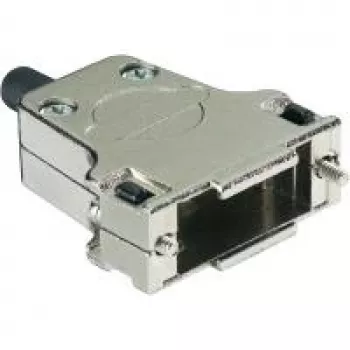 Carcasa D-SUB Harting número de polos: 9 metal 180 ° plata 09 67 009 0344 1 ud. (09 67 009 0344)