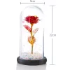 Rosa eterna en cristal Extralink Home, LED rojo luminoso