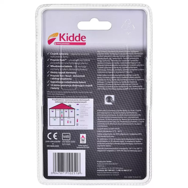 Detector de humo KIDDE 10Y29A