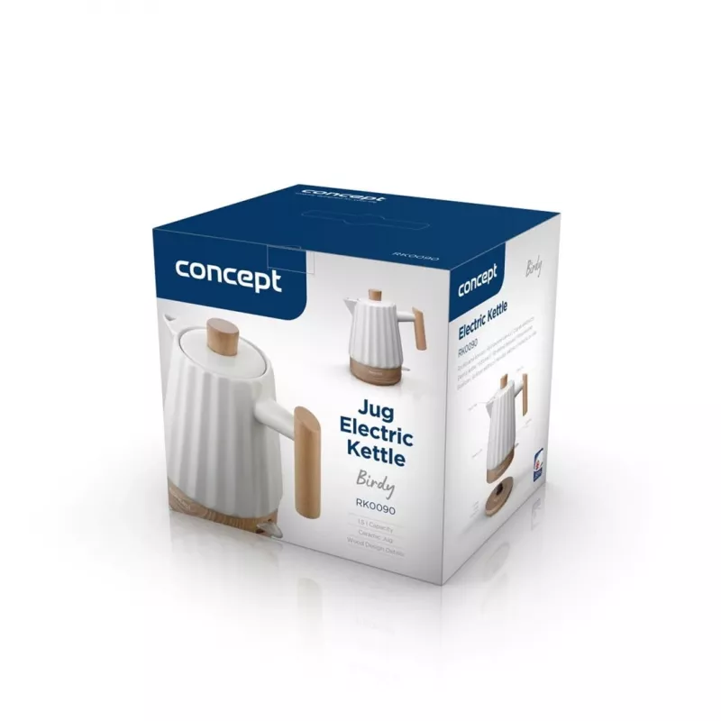 Concept RK0090 hervidor de cerámica 1,5 l Blanco