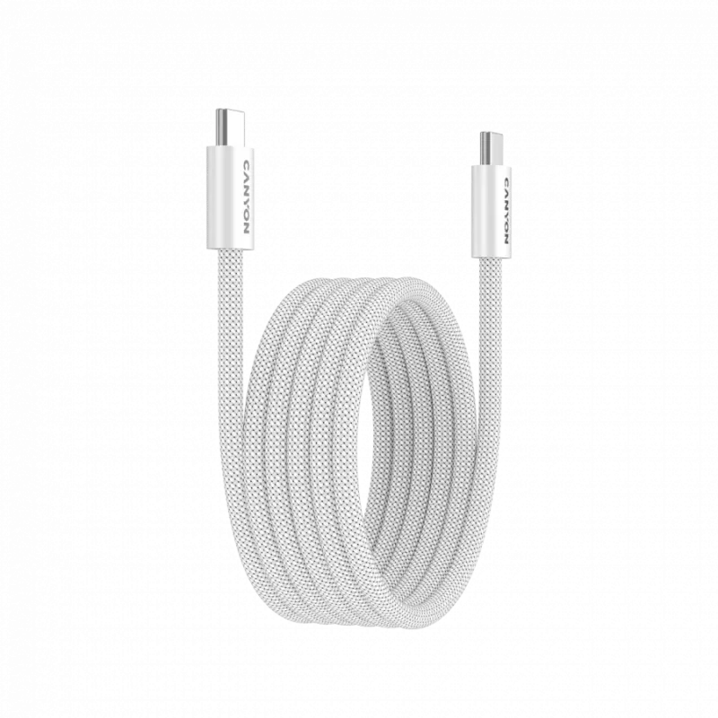 CANYON Cable OnWire 60MG C-C 60W magnético trenzado 1m blanco