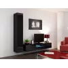 Armario cerrado Cama VIGO '180' 180/40/30 negro/negro brillo