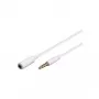 Cable de extensión AUX Goobay 4 polos 3,5 mm delgado CU
