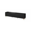 Mueble RTV Cama PAFOS 200x42x52 negro mate