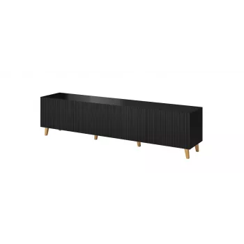 Mueble RTV Cama PAFOS 200x42x52 negro mate