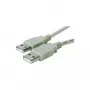 Microconnect USBAA1 Cable USB USB 2.0 1 m USB A Gris
