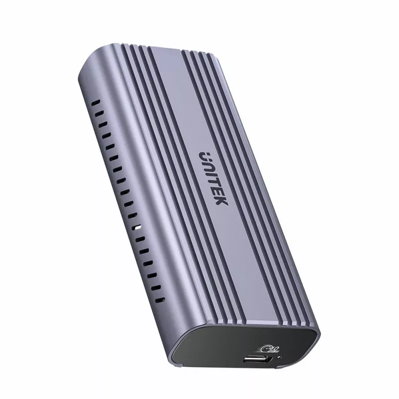 Carcasa SSD UNITEK S1226A negra gris M.2 PCI Express 40 Gbit/s