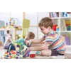 Set de pista de carreras de juguete Extralink TOYS — set de coche inteligente, piezas de pista modulares, vehículos a pilas
