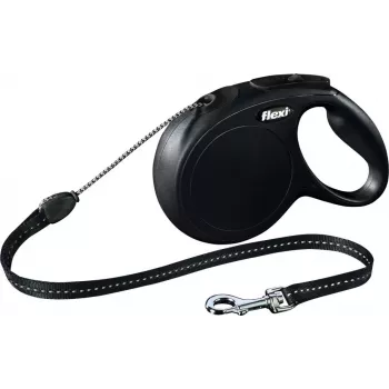 Correa extensible Flexi New CLASSIC 8 m negra
