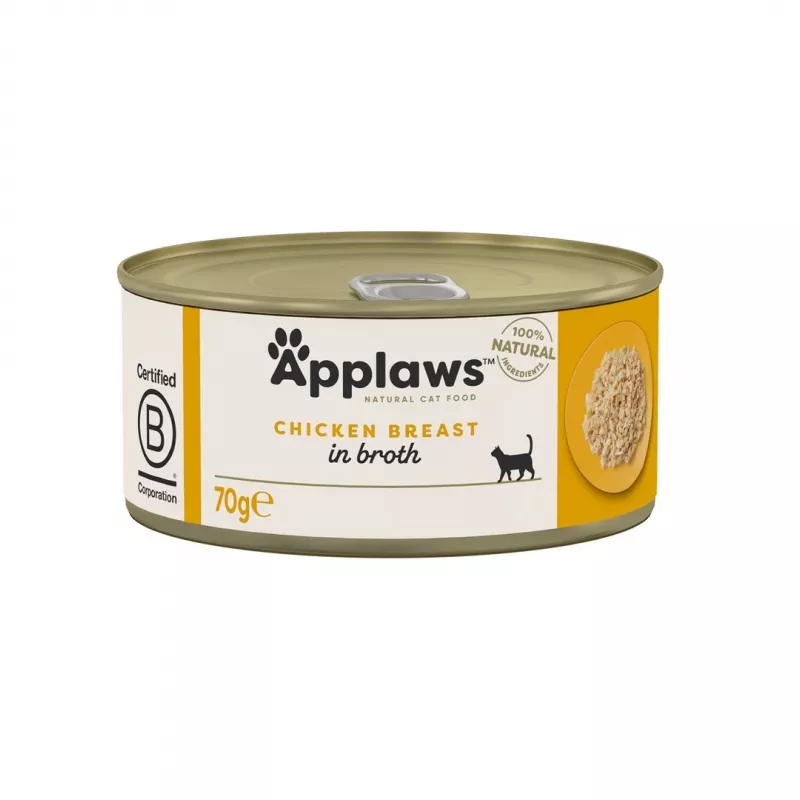 Comida húmeda para gatos Applaws Adult Chicken 70 g — sin cereales, sin gluten ni soja