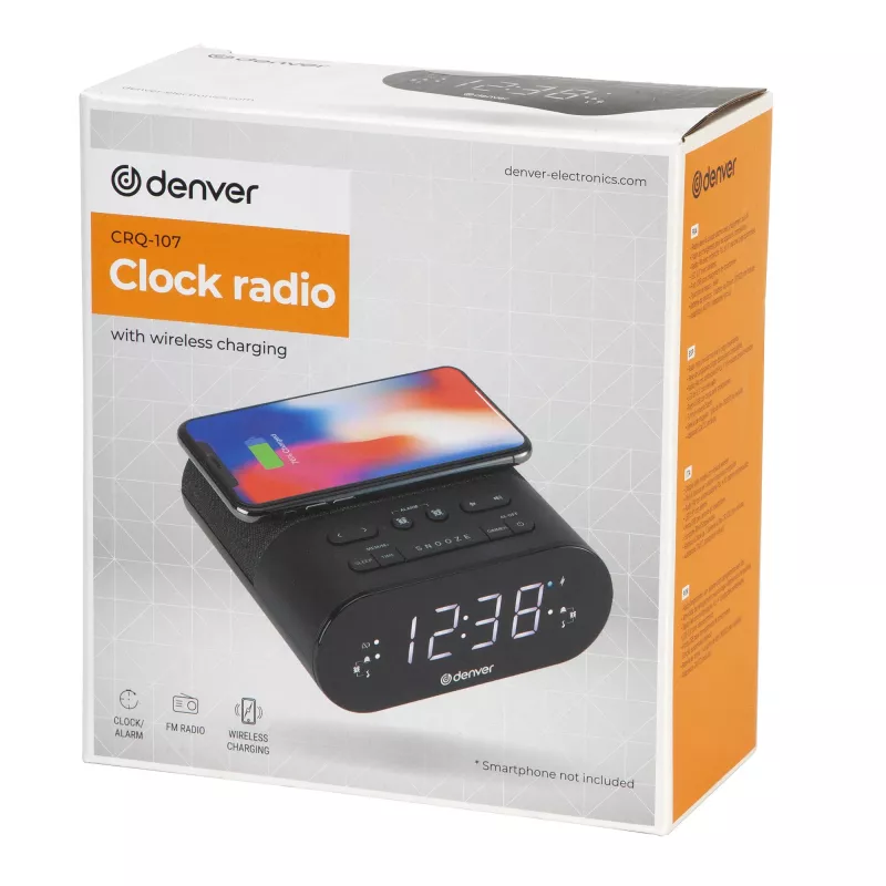 Despertador digital Denver CRQ-107 negro