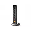 Regleta de enchufes Acar X5/1,5 5 tomas con protección contra sobretensiones 1,5 m Acar X5-Black